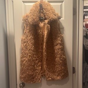 UGG Tammie Faux Fur Vest in Warm Brown